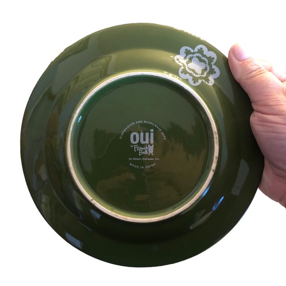 Oui by French Bulldog Bright Floral Plate set - Picture 3 of 9